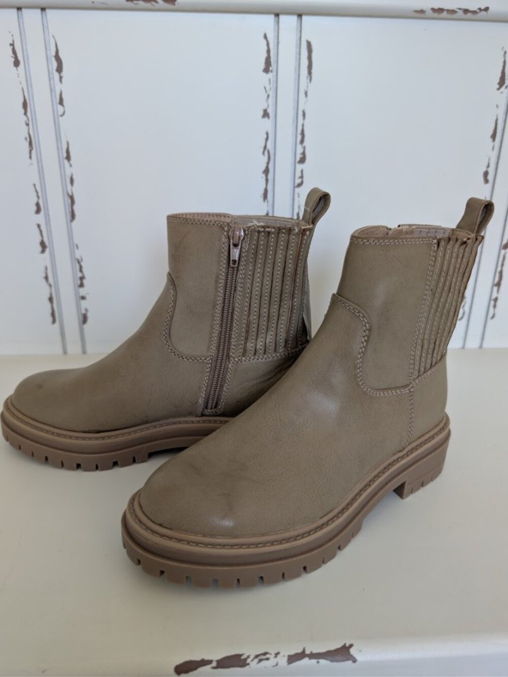 Women's Chelsea Zipper boot.  Size 6.  NEW WITH TAGS.  Time and Tru brand.